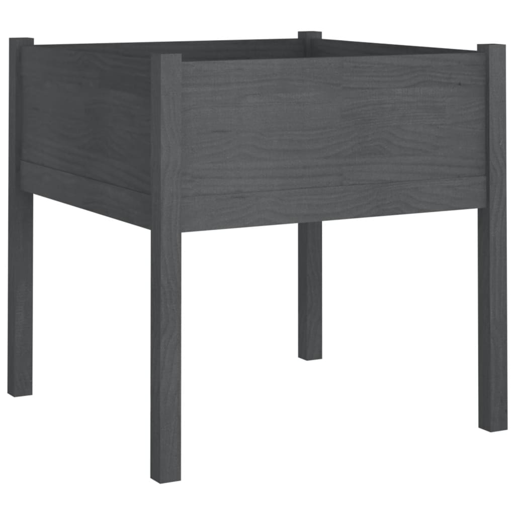 Harmaa puutarhan kukkalaatikot Rakossy 70x70x70cm (2 kpl mänty)