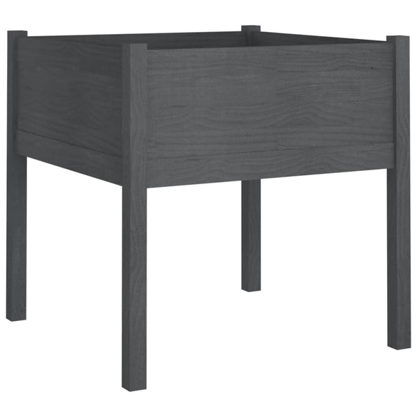 Harmaa puutarhan kukkalaatikot Rakossy 70x70x70cm (2 kpl mänty)