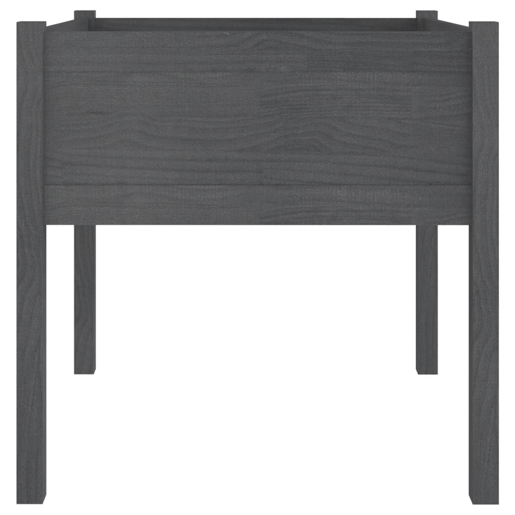 Harmaa puutarhan kukkalaatikot Rakossy 70x70x70cm (2 kpl mänty)