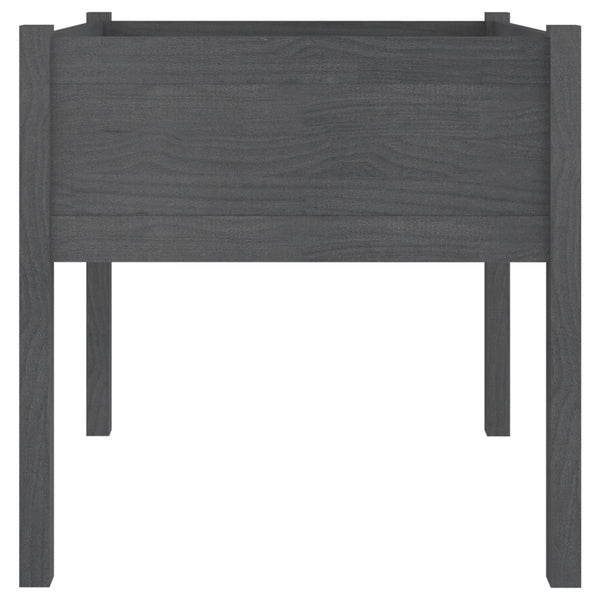 Harmaa puutarhan kukkalaatikot Rakossy 70x70x70cm (2 kpl mänty)