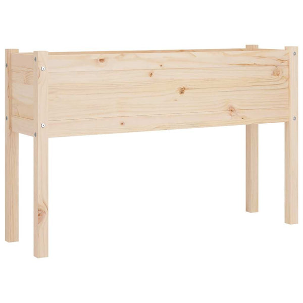 Puutarhan kukkalaatikko 110x31x70 cm täysi mänty
