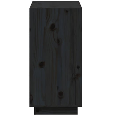 Kirjahylly musta 60x35x71 cm täysi mänty