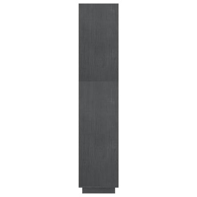 Kirjahylly/tilanjakaja harmaa 60x35x167 cm täysi mänty