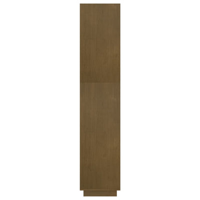 Kirjahylly/tilanjakaja hunajanruskea 60x35x167 cm täysi mänty
