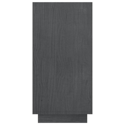 Kirjahylly harmaa 80x35x71 cm täysi mänty