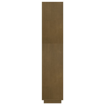 Kirjahylly/tilanjakaja hunajanruskea 80x35x167 cm täysi mänty