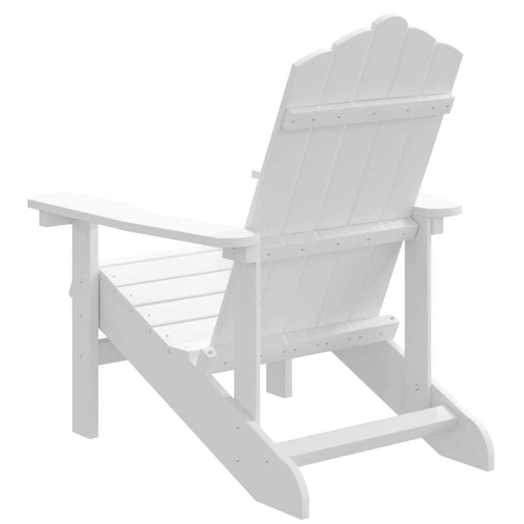 Adirondack puutarhatuoli HDPE valkoinen