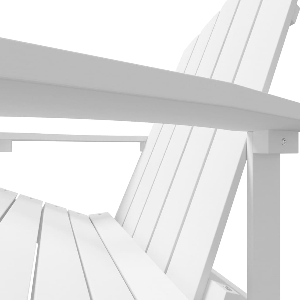 Adirondack puutarhatuoli HDPE valkoinen