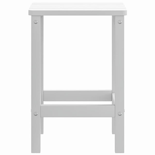 Valkoinen adirondack puutarhapöytä Calena 38x38x46cm (hdpe)