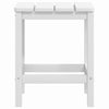 Valkoinen adirondack puutarhapöytä Calena 38x38x46cm (hdpe)