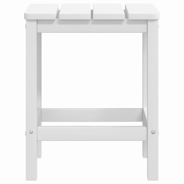 Valkoinen adirondack puutarhapöytä Calena 38x38x46cm (hdpe)