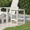 Valkoinen adirondack puutarhapöytä Calena 38x38x46cm (hdpe)
