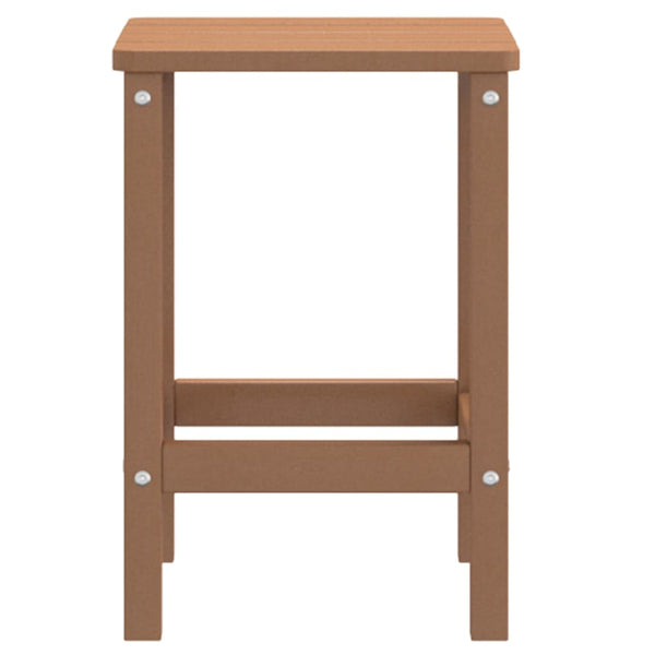 Ruskea adirondack puutarhapöytä Calena 38x38x46cm (hdpe)