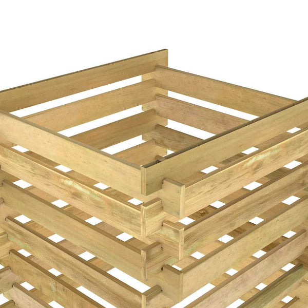 Puutarhan sälekomposti 90x90x90 cm kyllästetty mänty