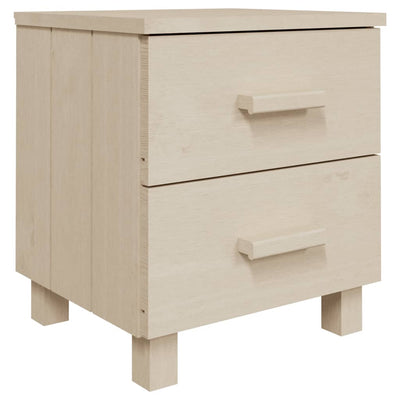 Yöpöydät HAMAR 2 kpl hunajanruskea 40x35x44,5 cm täysi puu