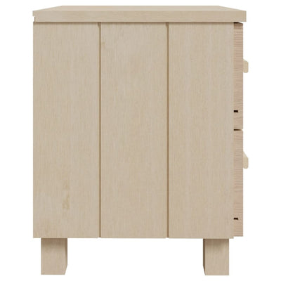 Yöpöydät HAMAR 2 kpl hunajanruskea 40x35x44,5 cm täysi puu
