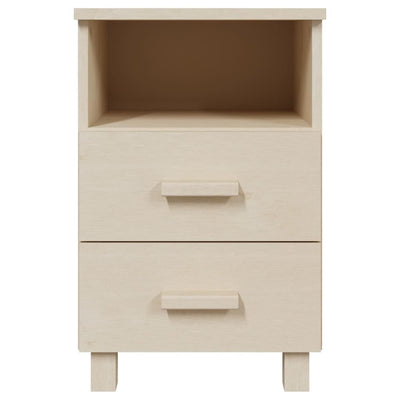Yöpöydät HAMAR 2 kpl hunajanruskea 40x35x62 cm täysi puu