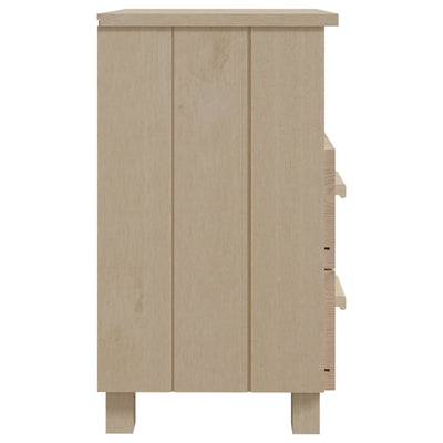 Yöpöydät HAMAR 2 kpl hunajanruskea 40x35x62 cm täysi puu