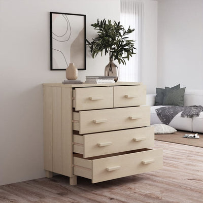 Sivupöytä HAMAR hunajanruskea 79x40x80 cm täysi mänty