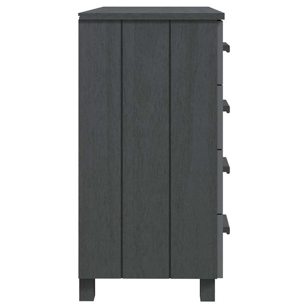 Sivupöytä HAMAR tummanharmaa 79x40x80 cm täysi mänty