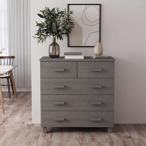 Sivupöytä HAMAR vaaleanharmaa 79x40x80 cm täysi mänty