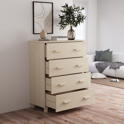 Sivupöytä HAMAR hunajanruskea 79x40x103,5 cm täysi mänty