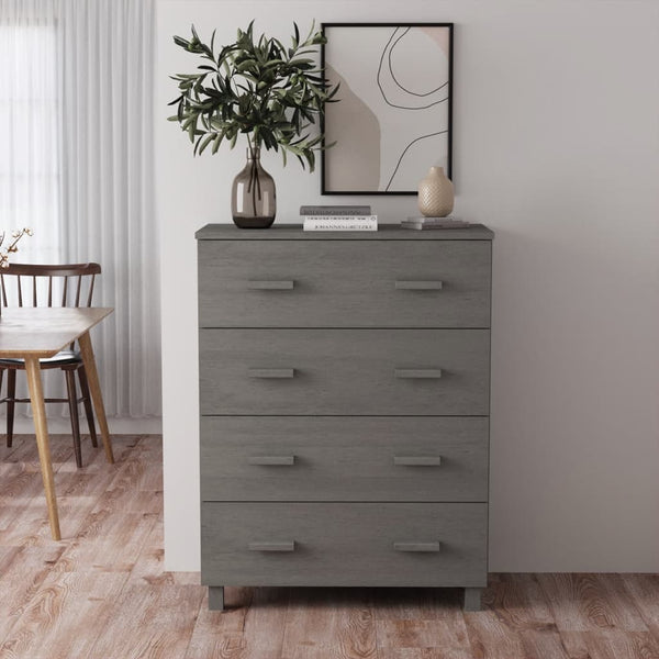 Sivupöytä HAMAR harmaa 79x40x103,5 cm täysi mänty