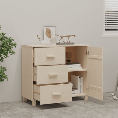 Sivupöytä HAMAR hunajanruskea 90x40x80 cm täysi mänty