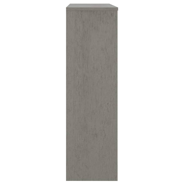 Yläkaappi HAMAR vaaleanharmaa 90x30x100 cm täysi mänty