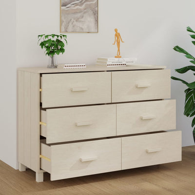 Sivupöytä HAMAR hunajanruskea 113x40x80 cm täysi mänty