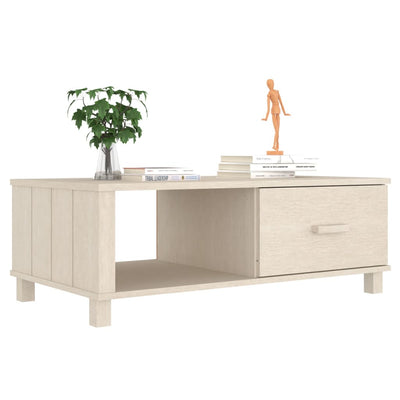 Sohvapöytä HAMAR hunajanruskea 100x55x35 cm täysi mänty