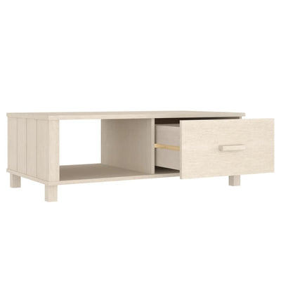 Sohvapöytä HAMAR hunajanruskea 100x55x35 cm täysi mänty