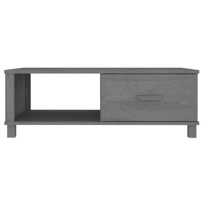 Sohvapöytä HAMAR tummanharmaa 100x55x35 cm täysi mänty