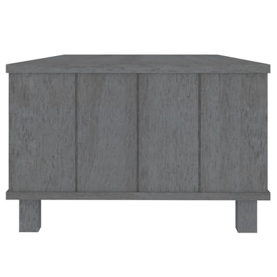 Sohvapöytä HAMAR tummanharmaa 100x55x35 cm täysi mänty