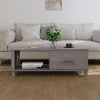 Sohvapöytä HAMAR vaaleanharmaa 100x55x35 cm täysi mänty