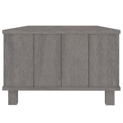 Sohvapöytä HAMAR vaaleanharmaa 100x55x35 cm täysi mänty