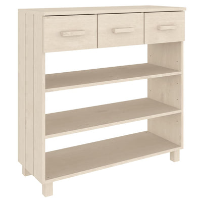 Konsolipöytä HAMAR hunajanruskea 90x35x90 cm täysi mänty