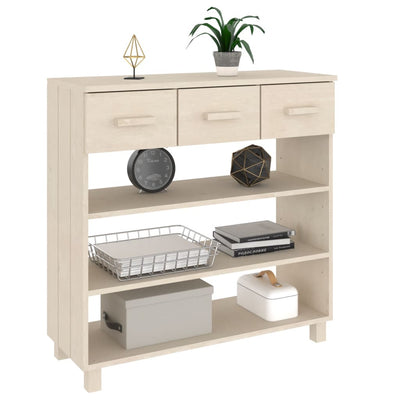 Konsolipöytä HAMAR hunajanruskea 90x35x90 cm täysi mänty