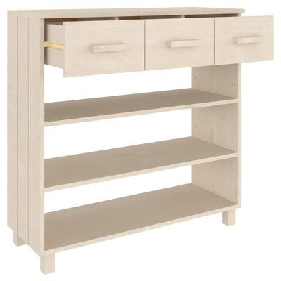 Konsolipöytä HAMAR hunajanruskea 90x35x90 cm täysi mänty