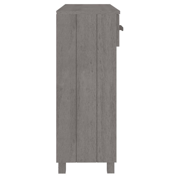 Konsolipöytä HAMAR vaaleanharmaa 90x35x90 cm täysi mänty