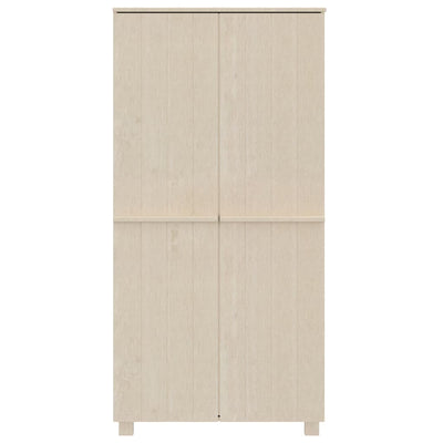 Vaatekaappi HAMAR hunajanruskea 89x50x180 cm täysi mänty