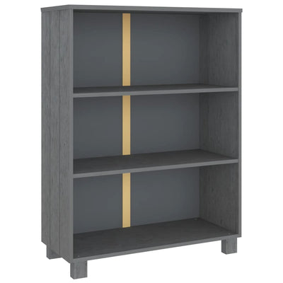 Kirjahylly HAMAR tummanharmaa 85x35x112 cm täysi mänty