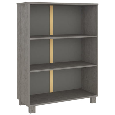 Kirjahylly HAMAR vaaleanharmaa 85x35x112 cm täysi mänty