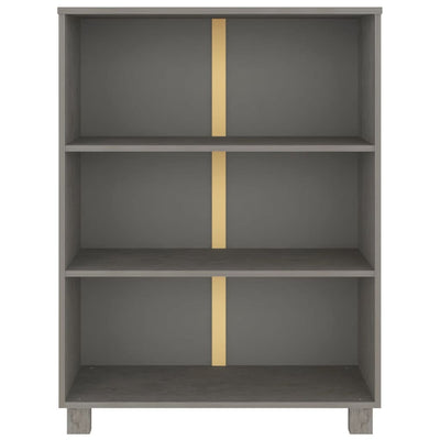 Kirjahylly HAMAR vaaleanharmaa 85x35x112 cm täysi mänty