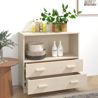 Sivupöytä HAMAR hunajanruskea 85x35x80 cm täysi mänty