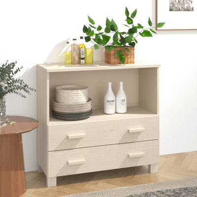 Sivupöytä HAMAR hunajanruskea 85x35x80 cm täysi mänty