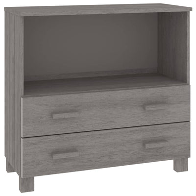 Sivupöytä HAMAR vaaleanharmaa 85x35x80 cm täysi mänty