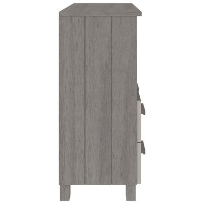 Sivupöytä HAMAR vaaleanharmaa 85x35x80 cm täysi mänty