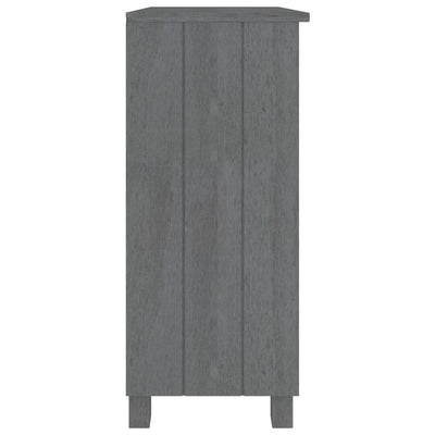 Sivupöytä HAMAR tummanharmaa 85x35x80 cm täysi mänty