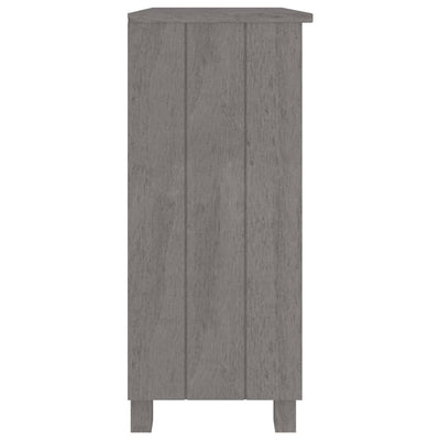 Sivupöytä HAMAR vaaleanharmaa 85x35x80 cm täysi mänty